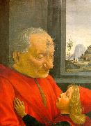 Domenico Ghirlandaio An Old Man and his Grandson oil painting